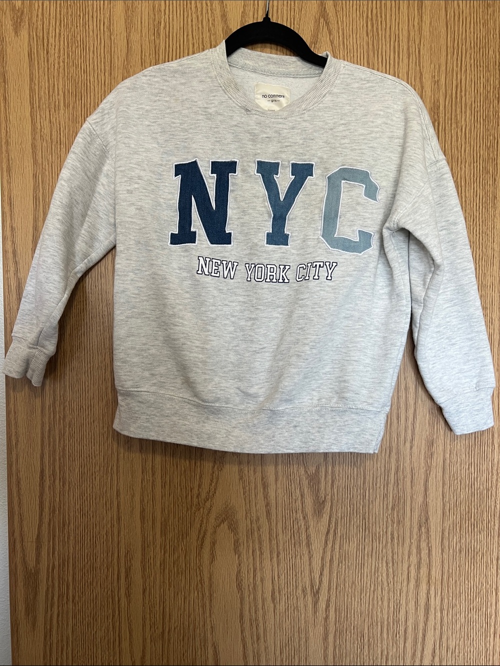 No Comment Kids Light Gray NYC Crewneck Sweatshirt